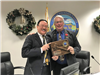 Presentation to Outgoing Mayor Collins by Mayor Pro Tem Michael Vo