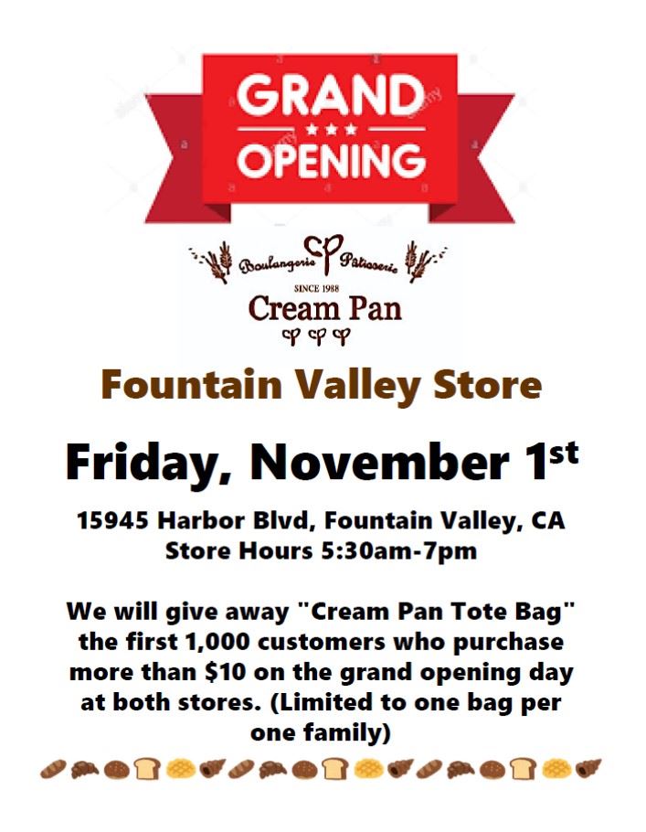 Cream Pan Grand Opening 11-1-19