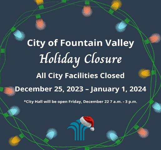 Holiday Closure Dec. 2023