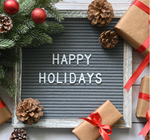 Happy Holidays Sign Board