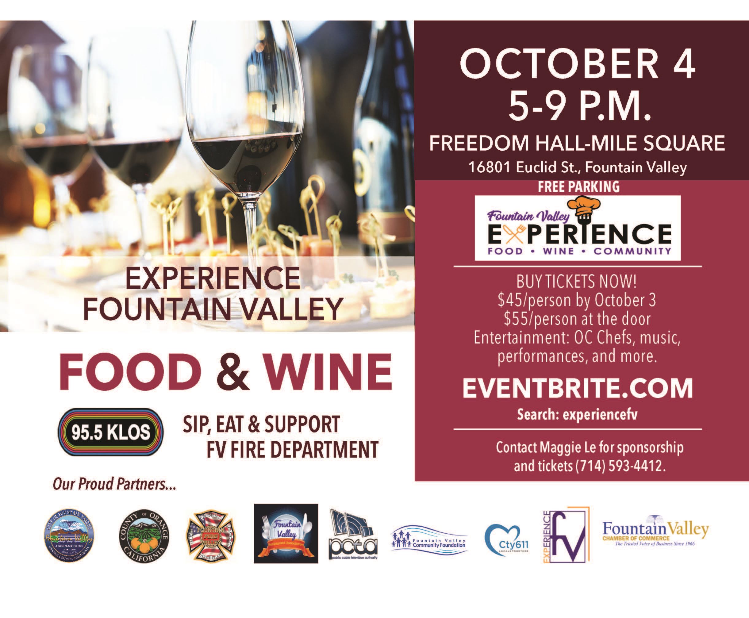 Experience FV Food & Wine Postcard Front