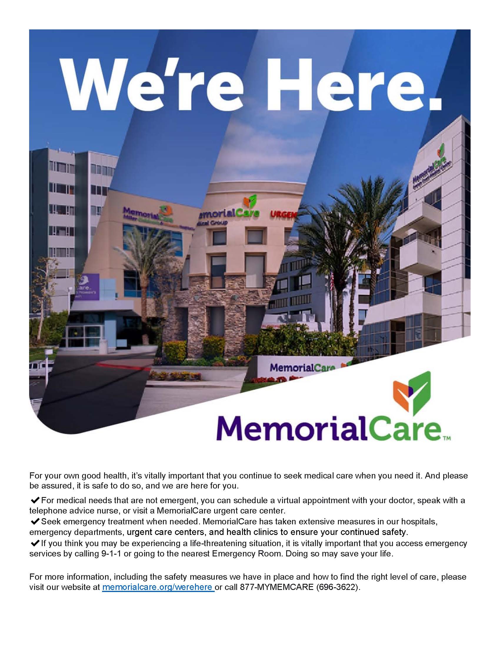 MemorialCare Safety Messaging PSA_05.13.20