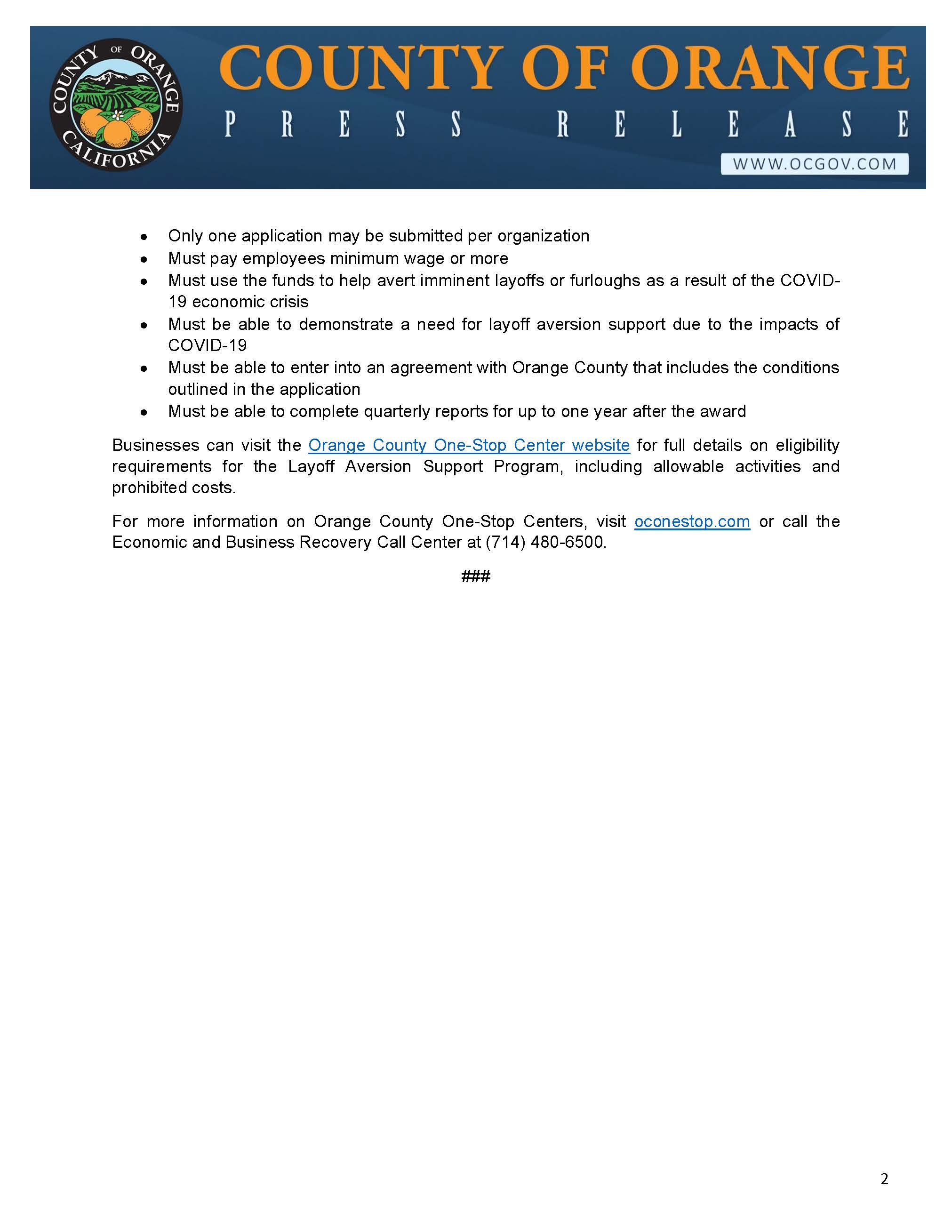 Press release OC Announces Round 2 of Funding for Layoff Aversion Support Program_Page_2