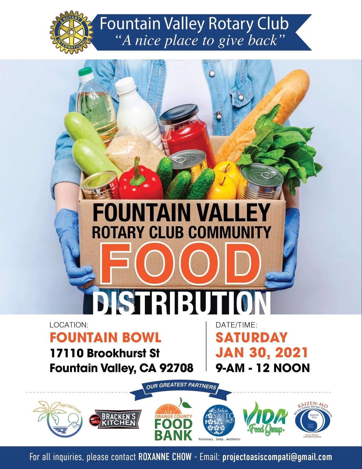 Rotary Club Food Distribution 1-30-21