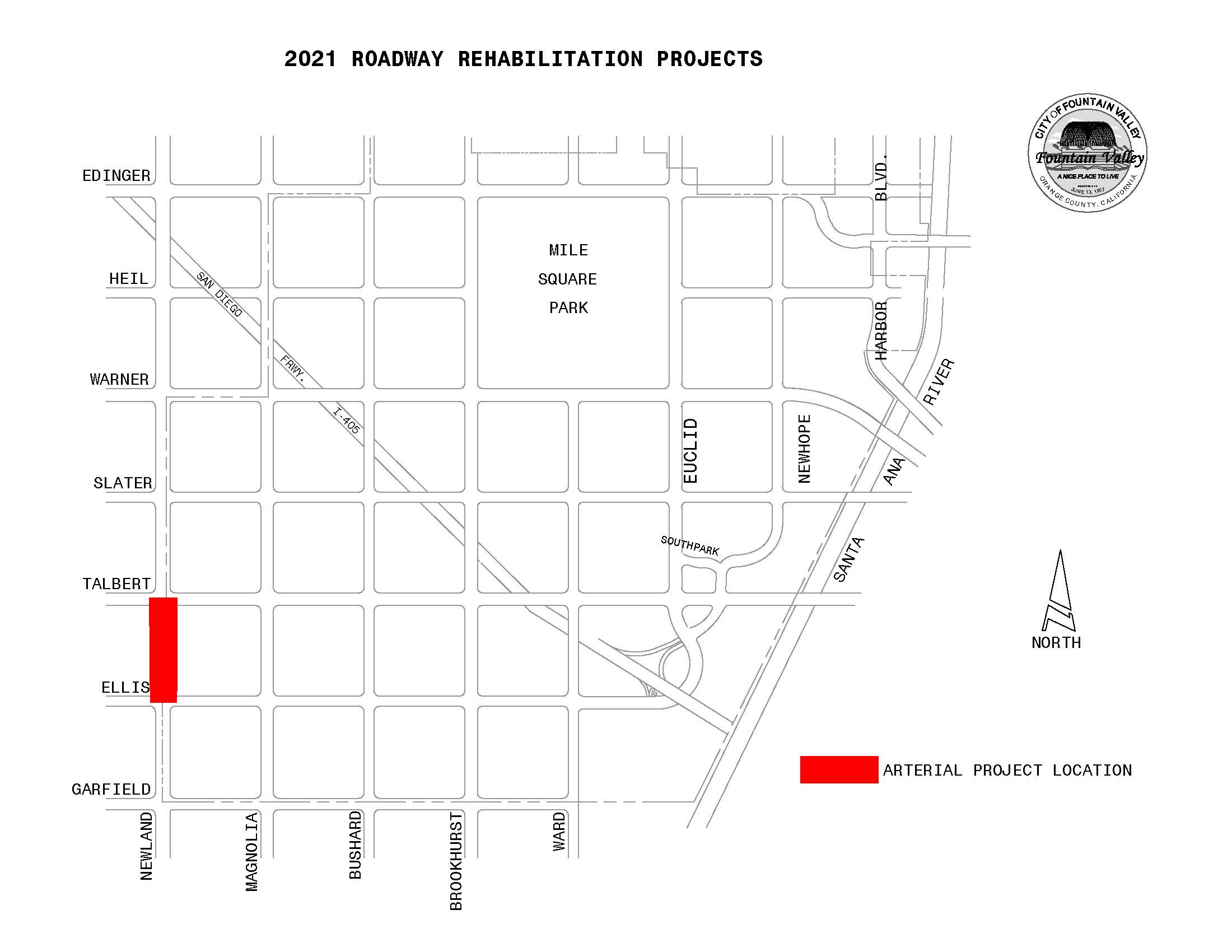 2021 Newland Arterial Projects Map-PROJECT LOCATION