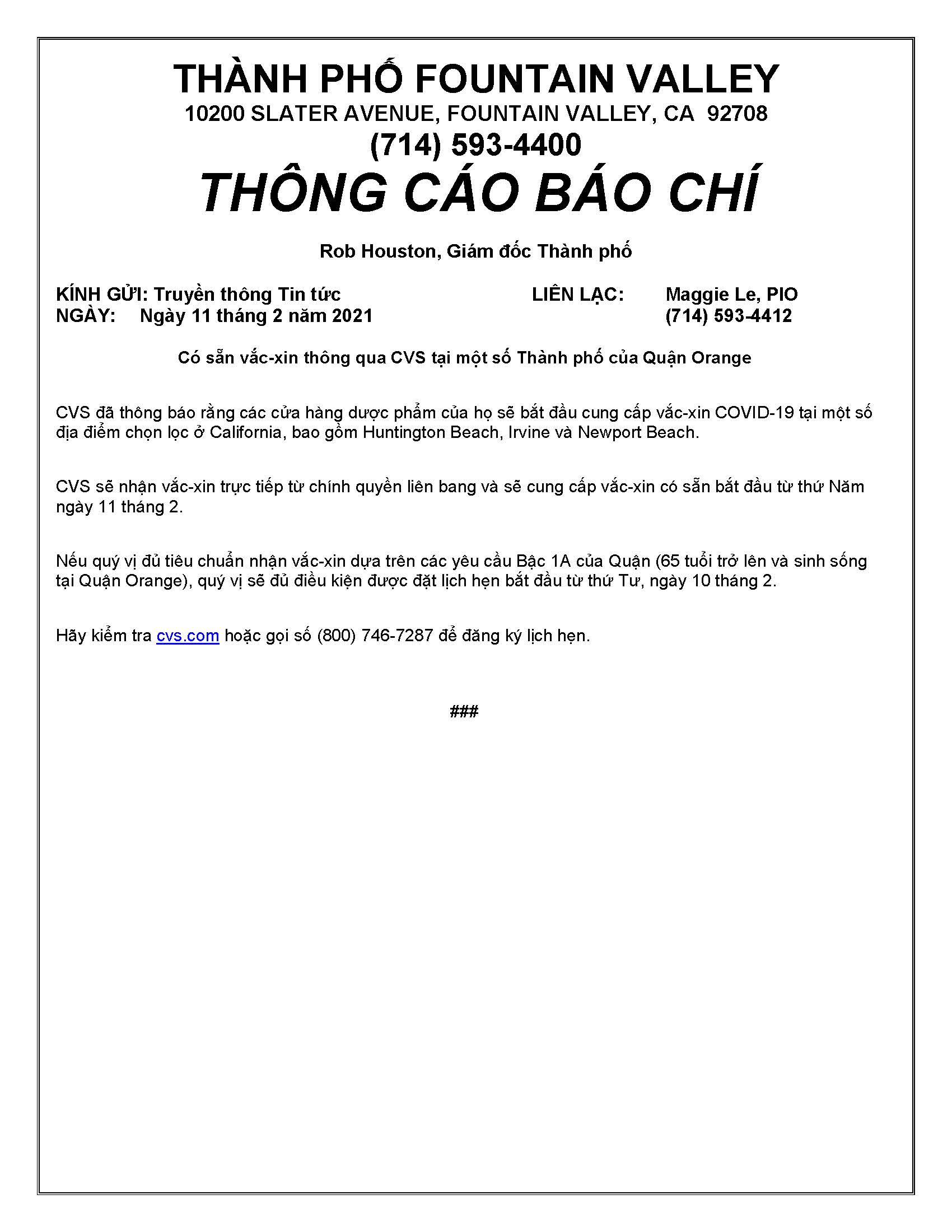 Press Release - Vaccine Information Update_vietnamese 2-8-21