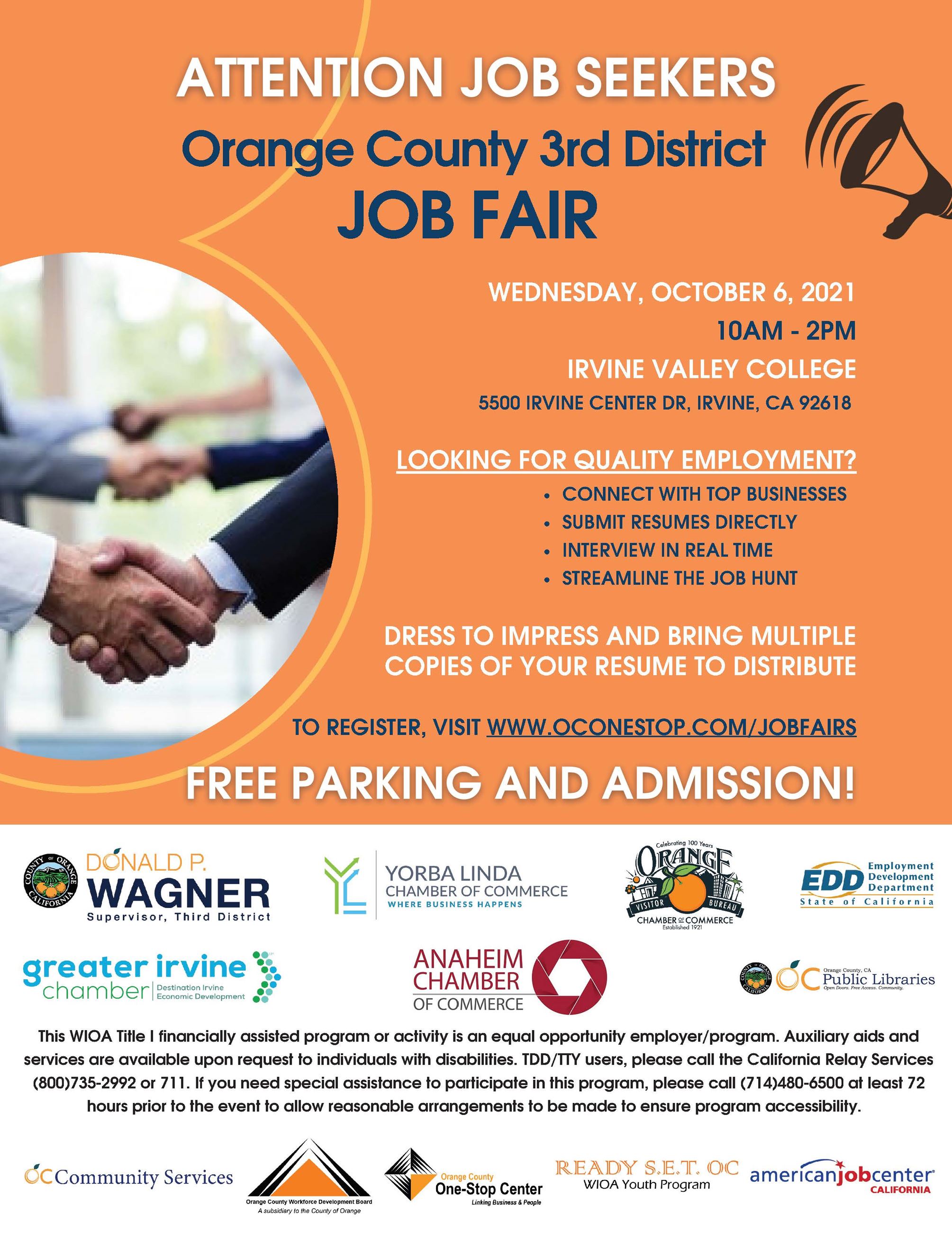 OC 3rd District Job Fair_Job Seekers