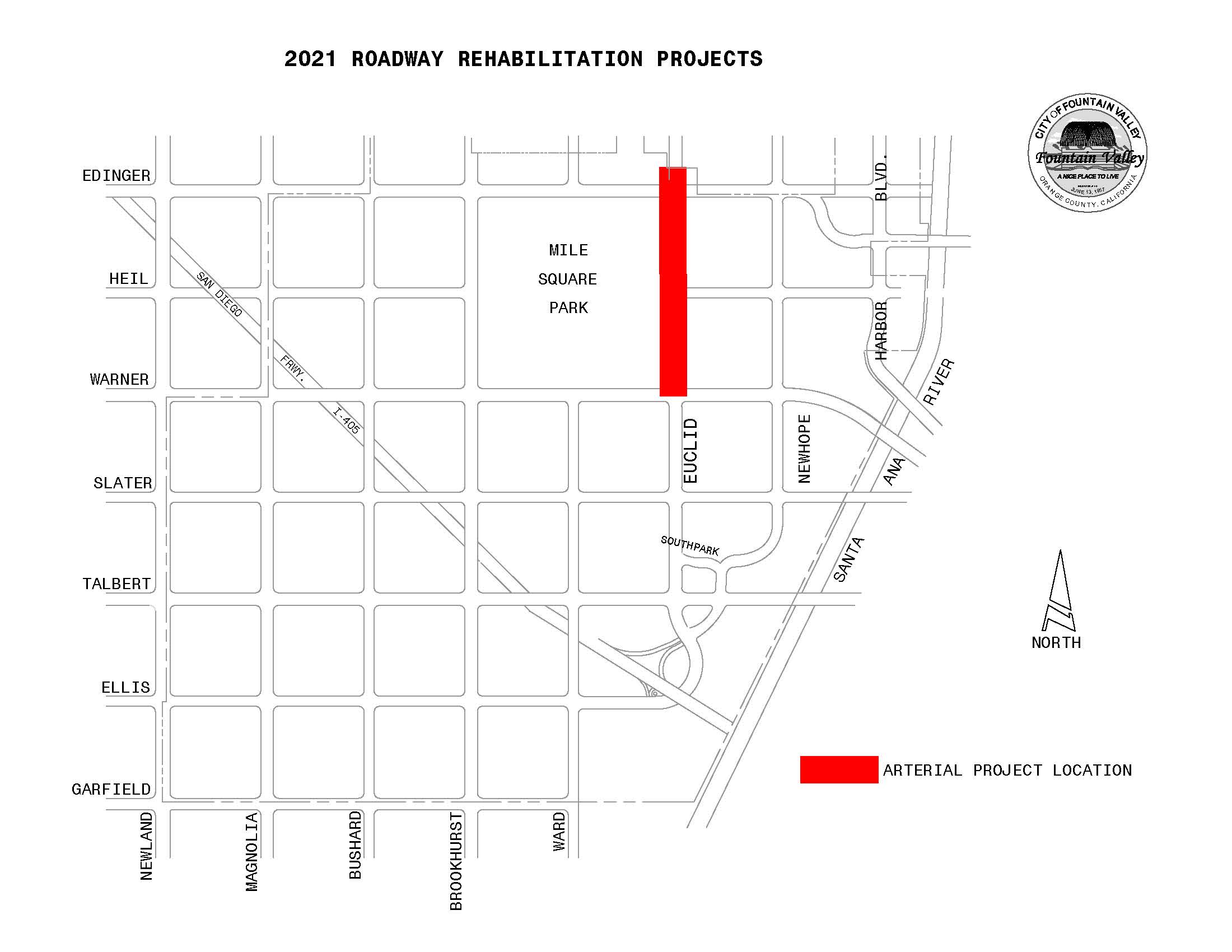 2021 Arterial Projects Map-PROJECT LOCATION TI276