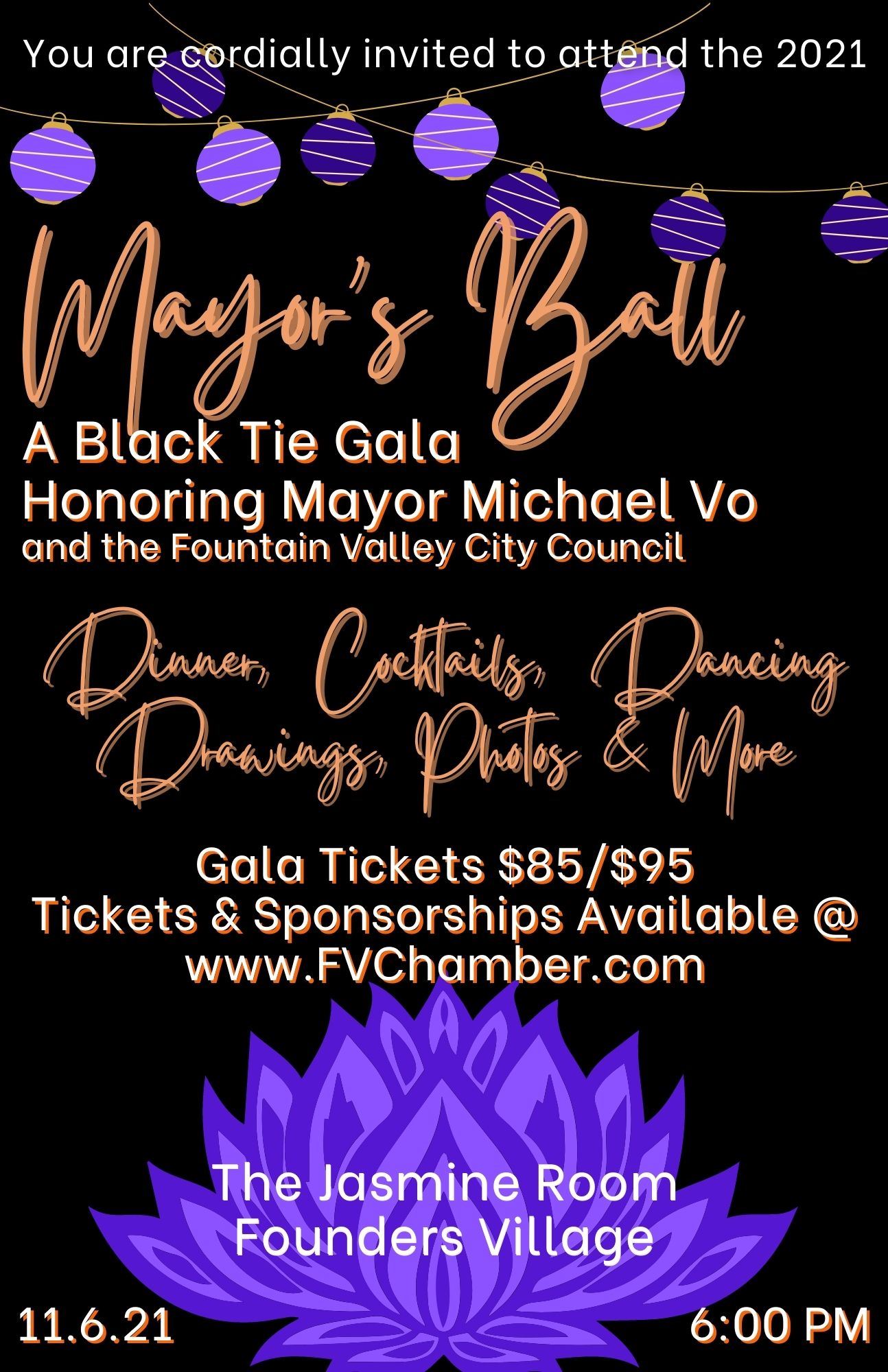 Mayors Ball 2021 Invitation