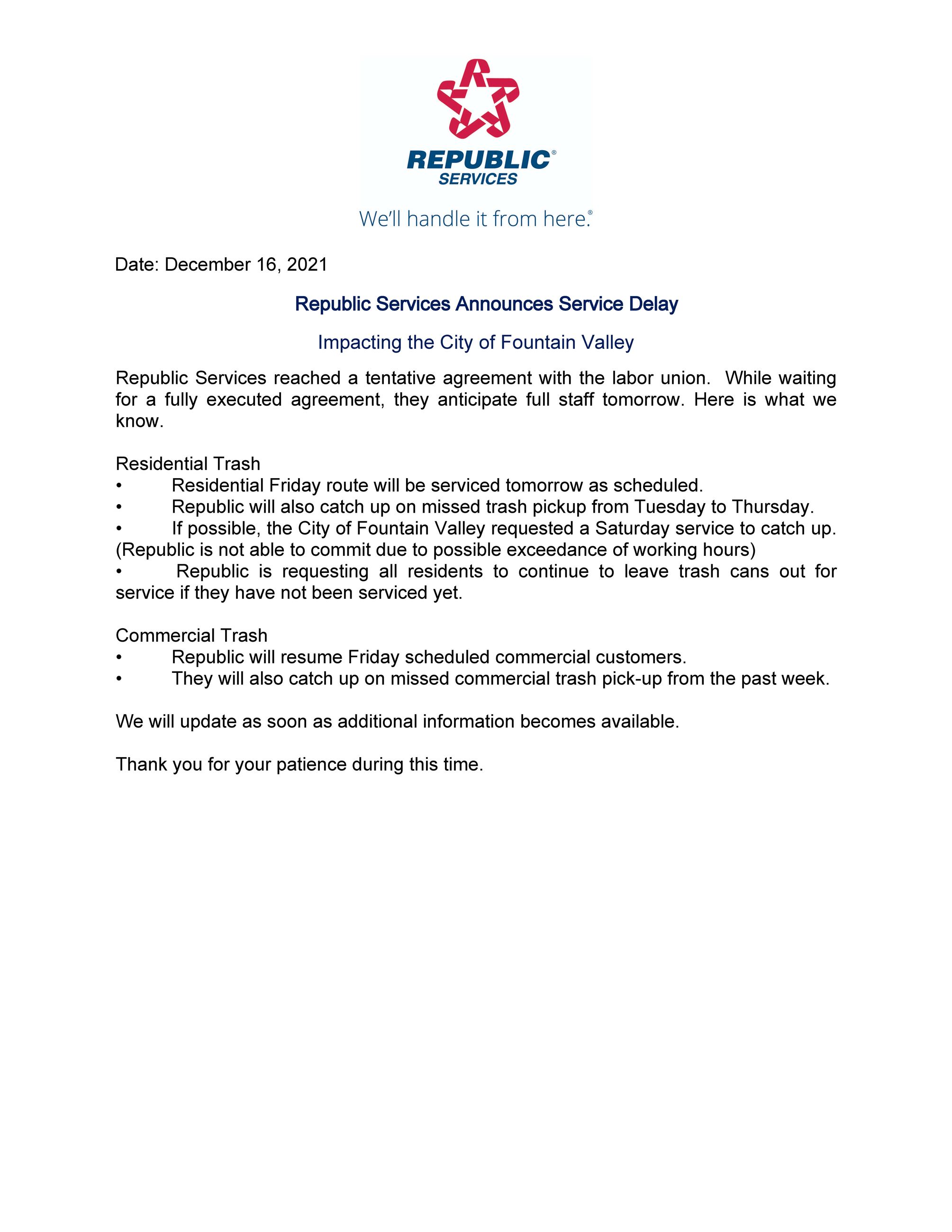 Republic Update 12.16.21