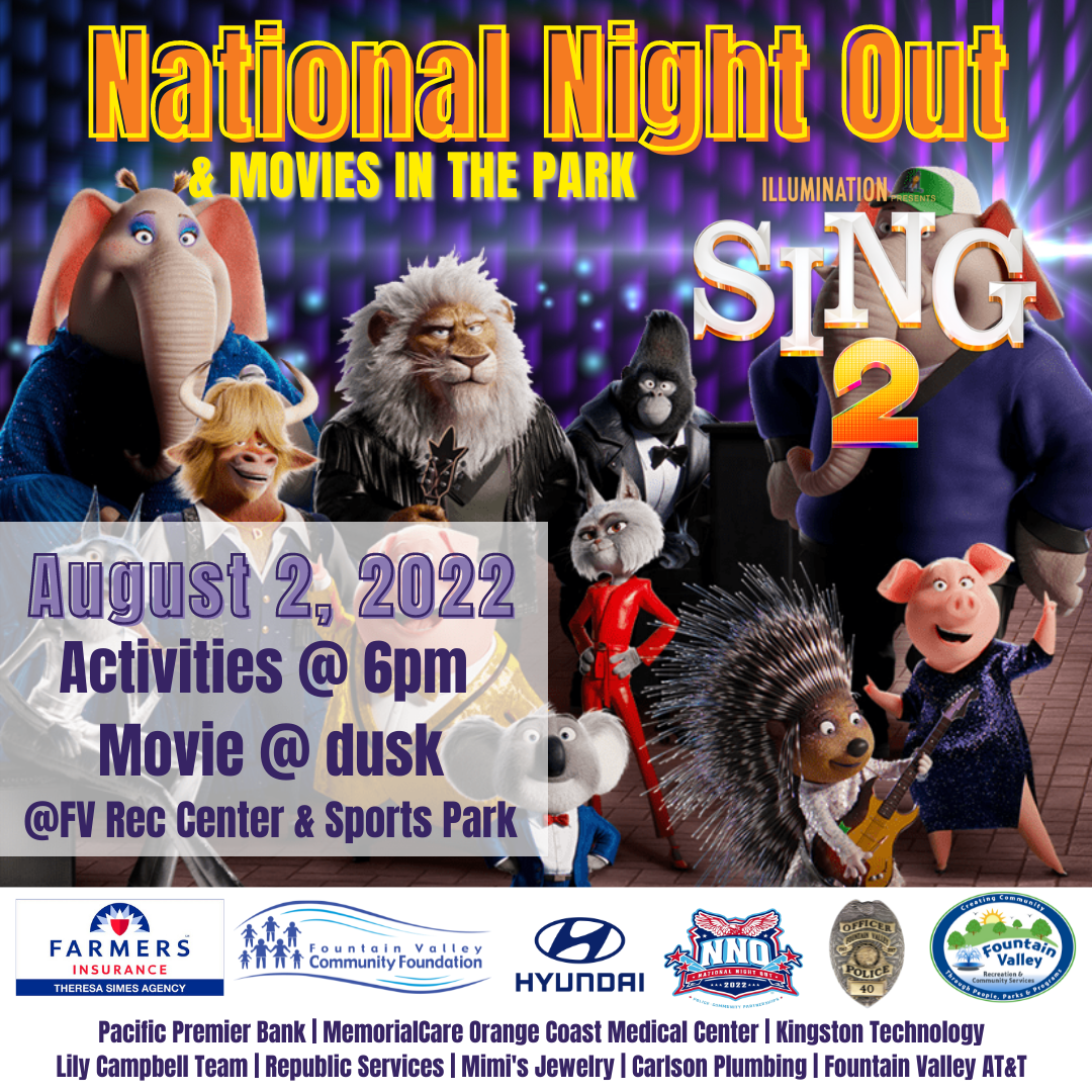 National Night Out Movie in the Park 2022