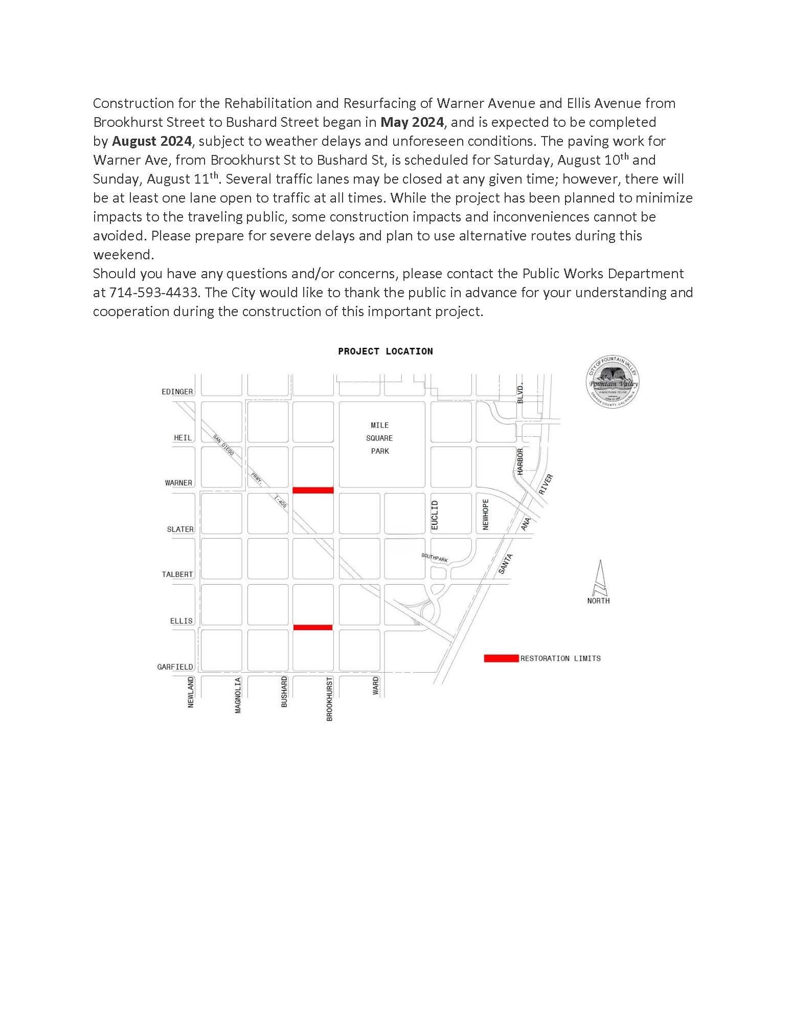 Warner and Ellis Newsflash Updated