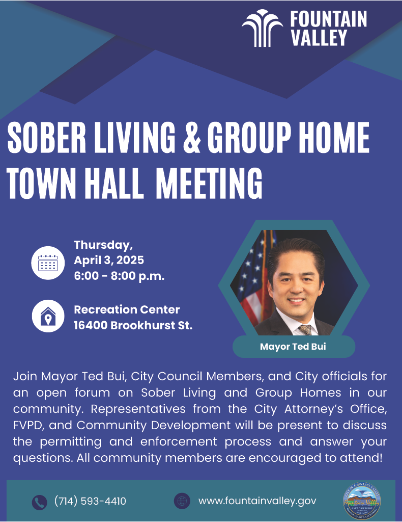 Sober Living & Group Home Town Hall Meeting