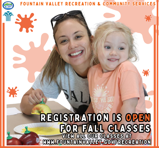 Fall Class Registration Now Open