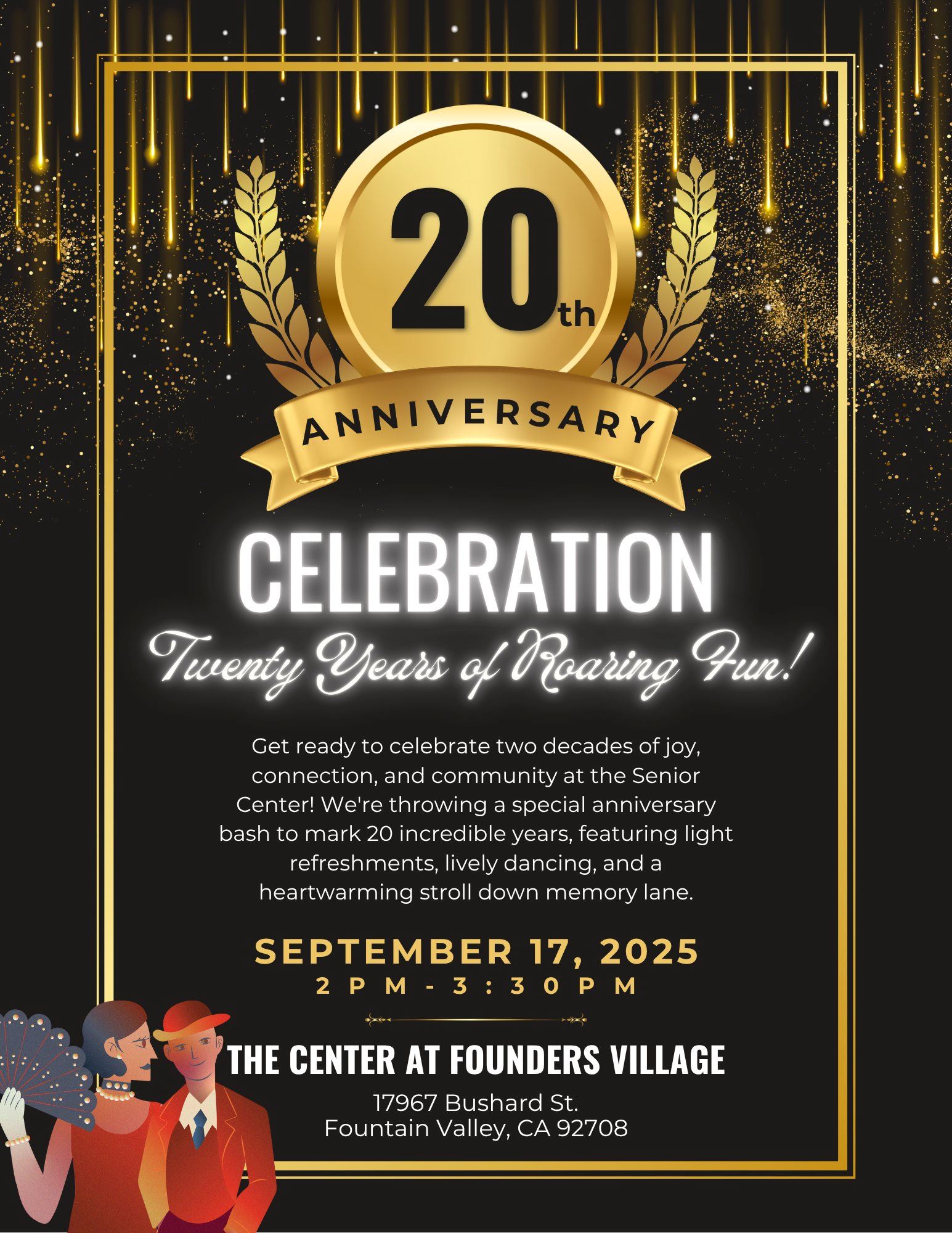 20th Anniversary Senior Center Celebration on September 17, 2025