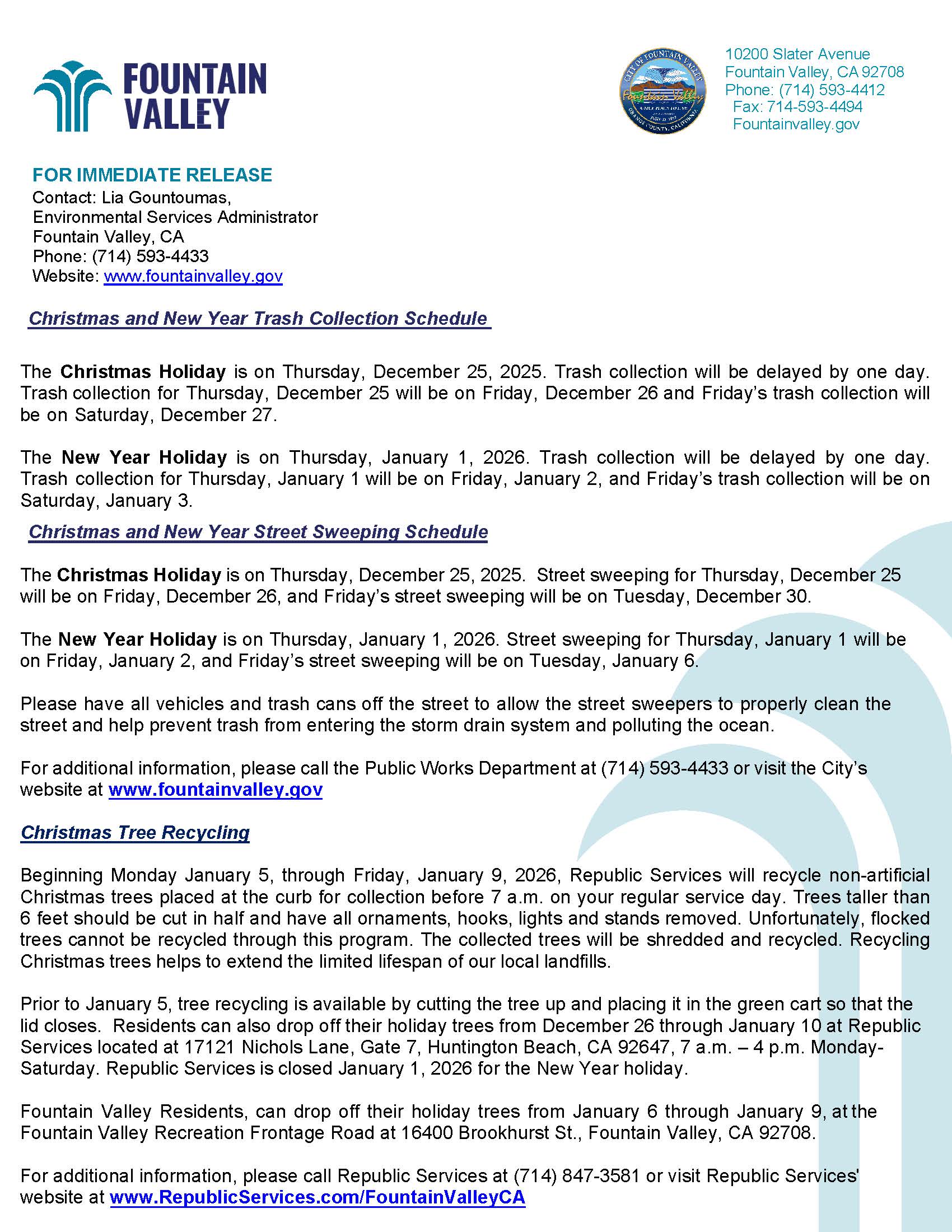 2025-12-03_2025-26 Holiday trash service and tree collection schedule_R1