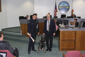 Mayor Honors Retiring Police Kanine