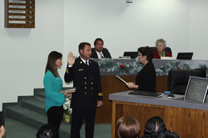 New Fire Chief Tony Coppolino swearing in