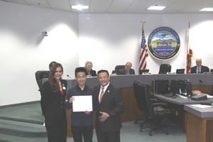 Mayor Vo Recognizes Disneyland Scholarship Winner